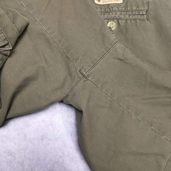 Columbia Mens Cargo Shorts size 34‎ Green Pleated Cotton Trail Summer - Picture 13 of 13